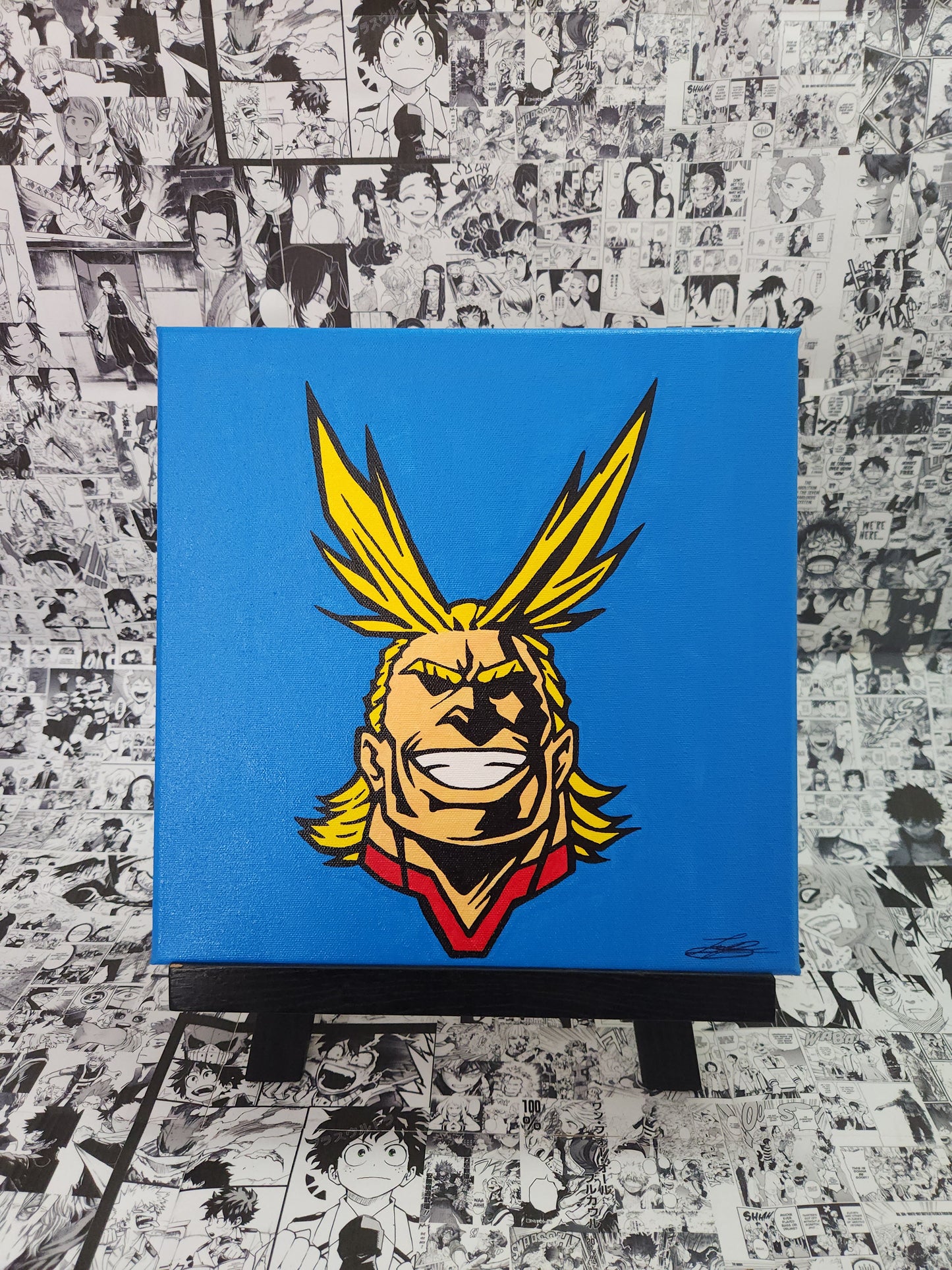All Might Handmade Acrylic Anime Painting