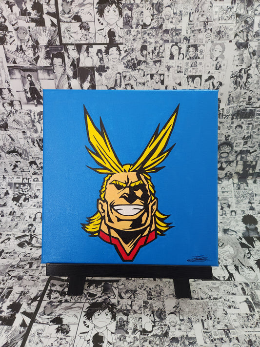 All Might Handmade Acrylic Anime Painting