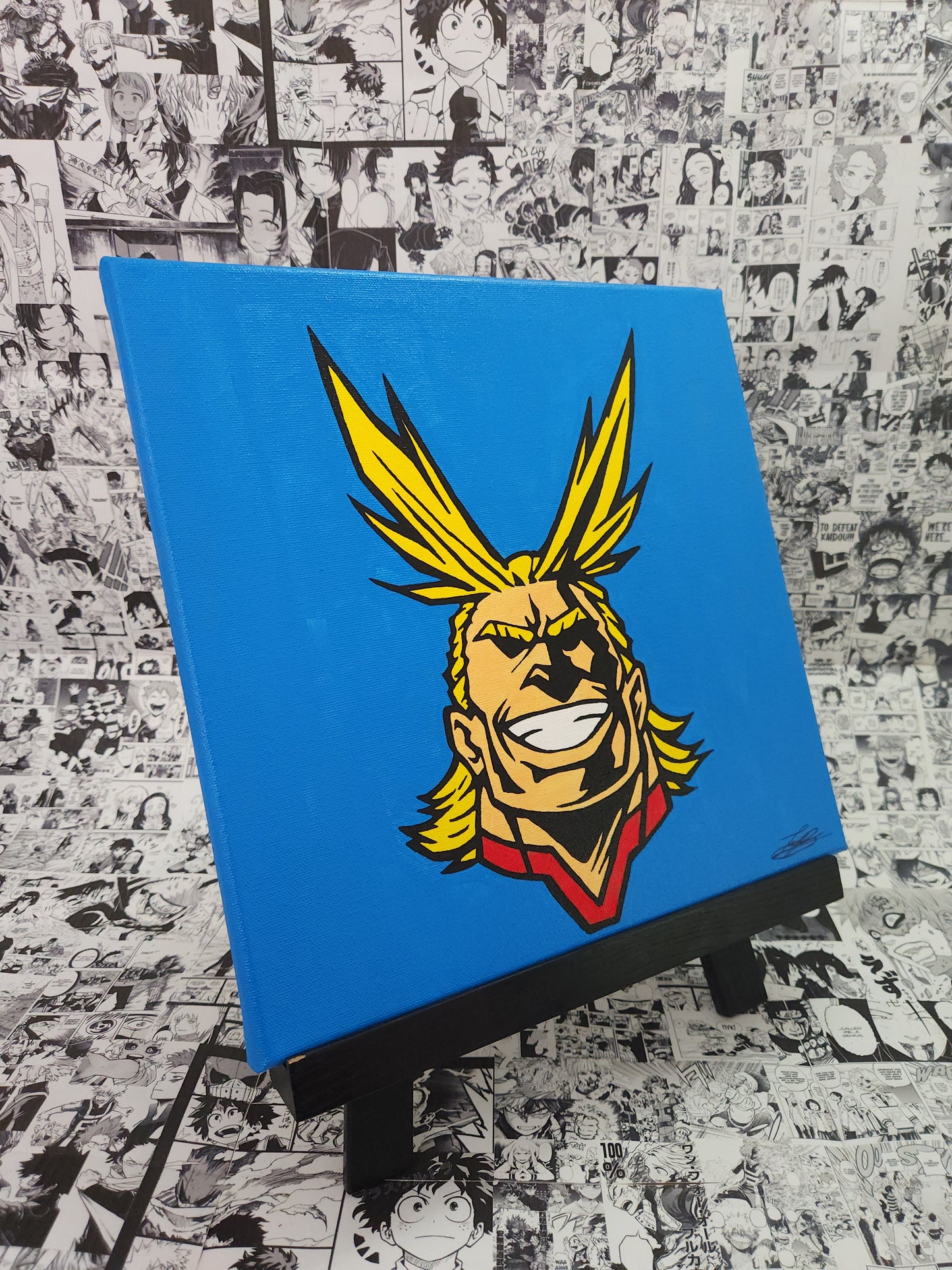 All Might Handmade Acrylic Anime Painting