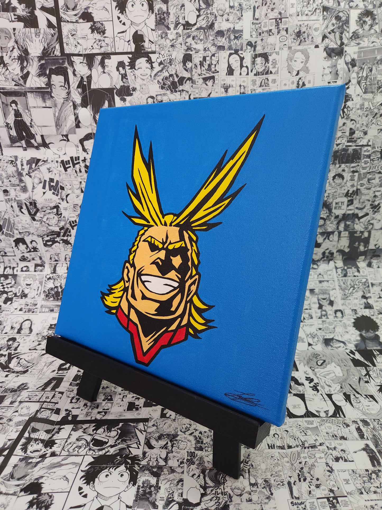 All Might Handmade Acrylic Anime Painting
