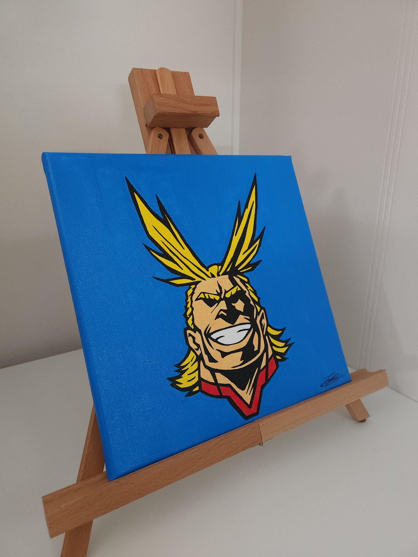 All Might Handmade Acrylic Anime Painting