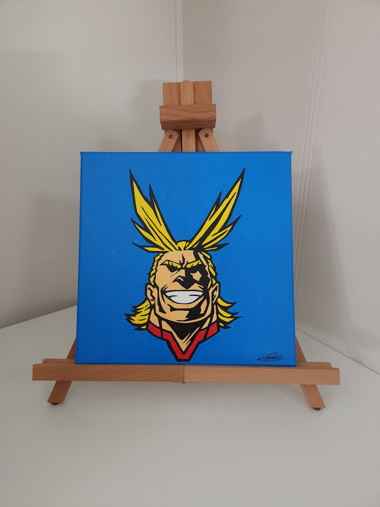 All Might Handmade Acrylic Anime Painting