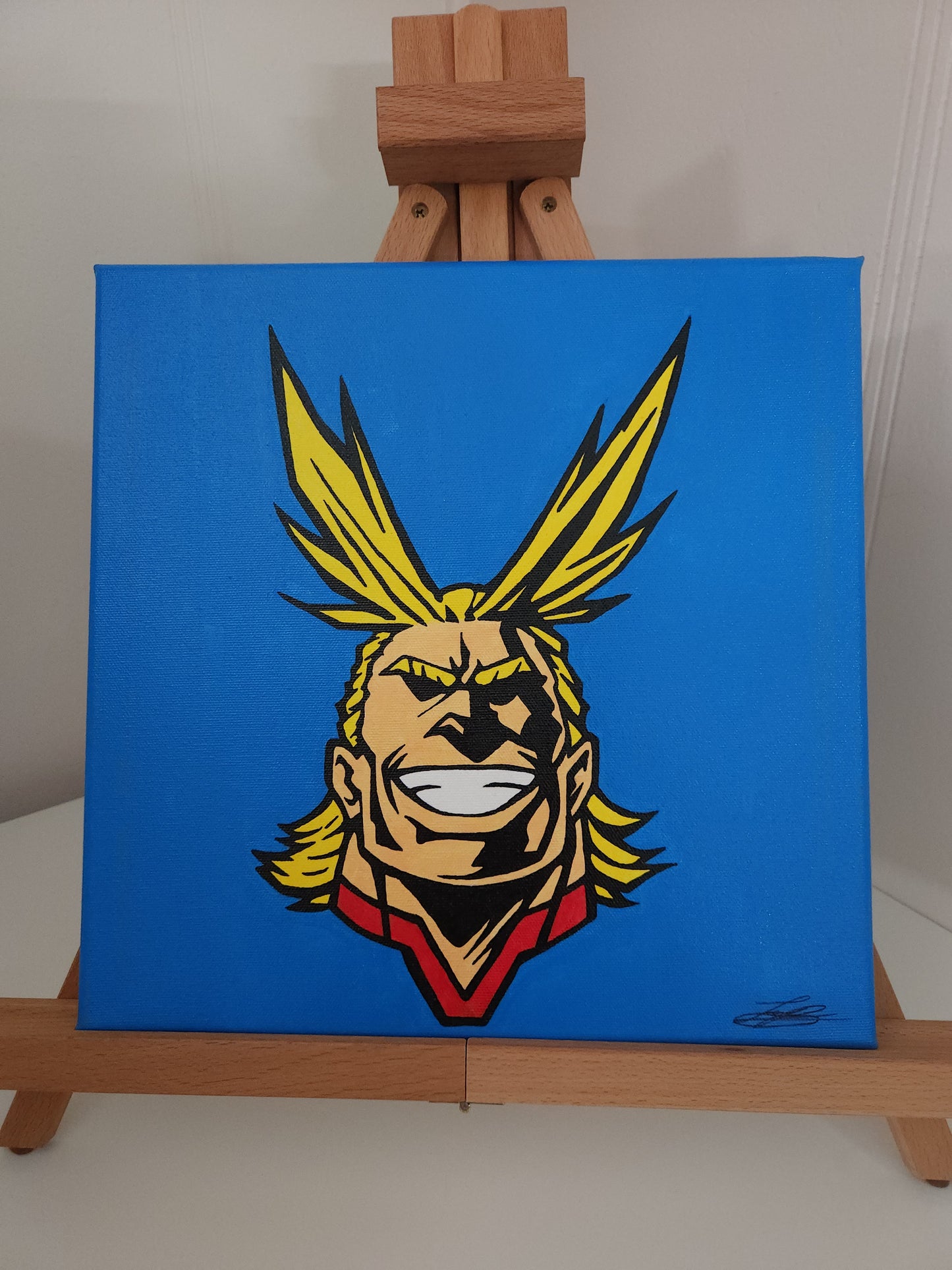 All Might Handmade Acrylic Anime Painting
