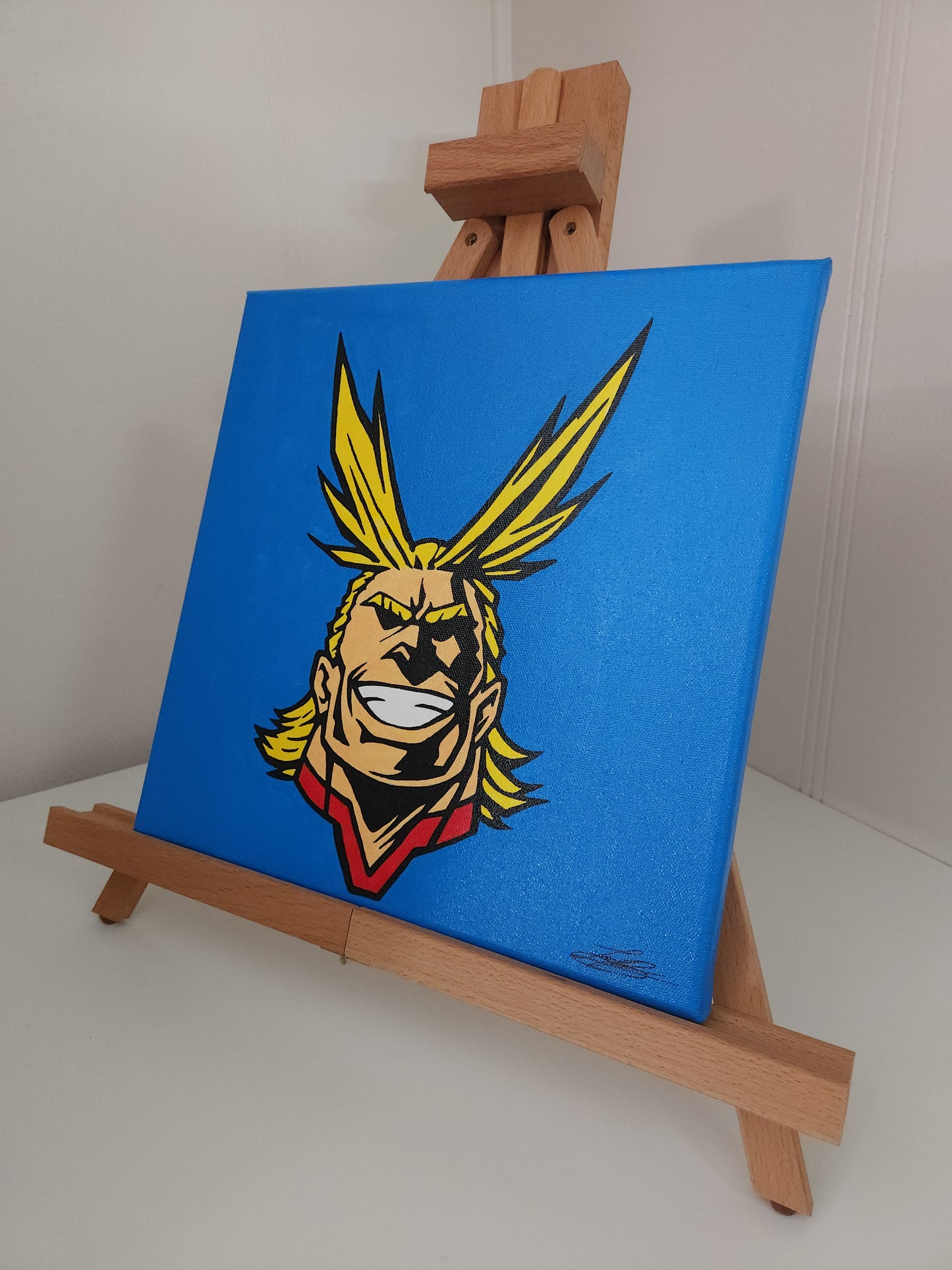 All Might Handmade Acrylic Anime Painting
