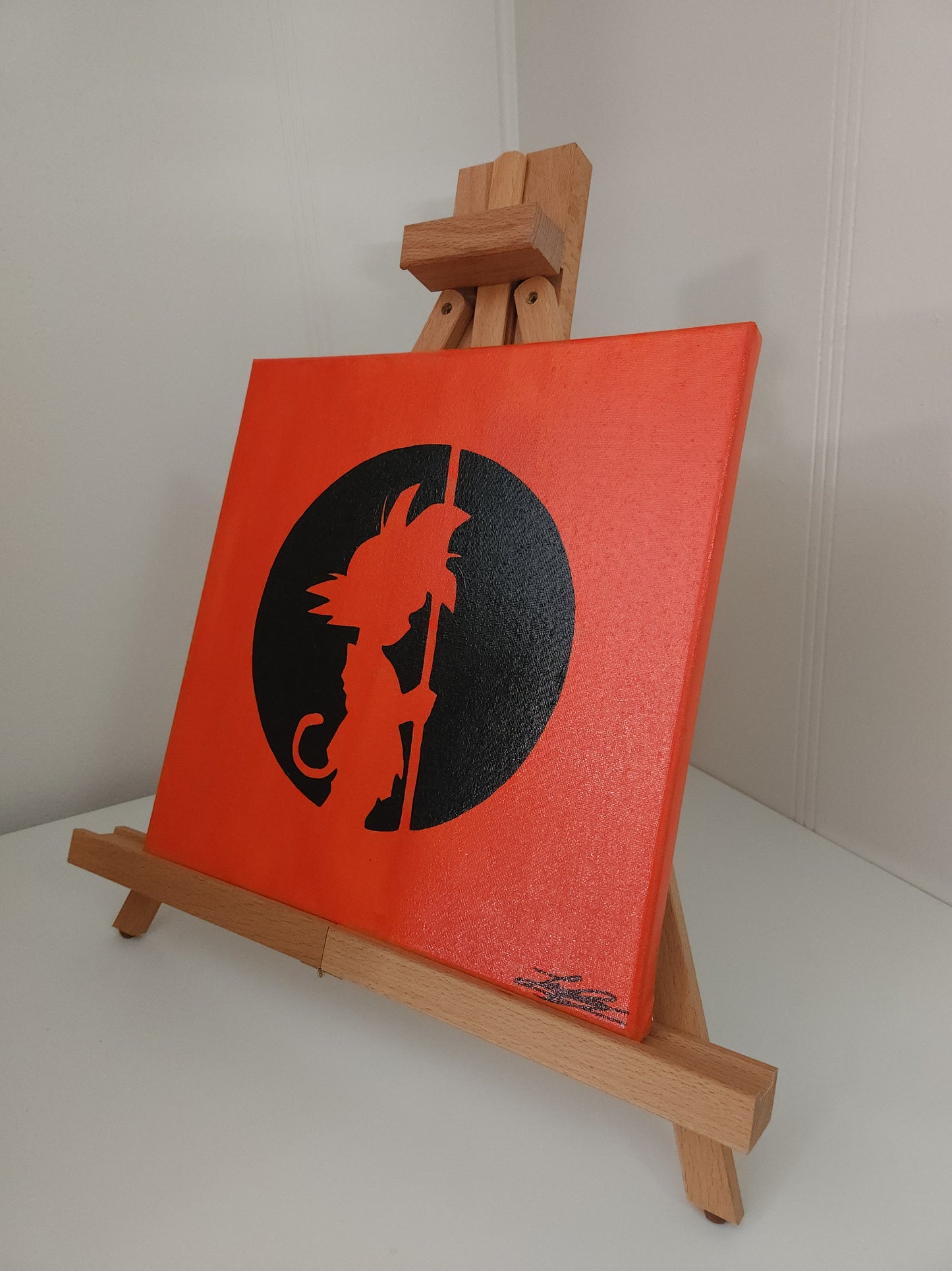 Kid Goku Handmade Acrylic Anime Painting