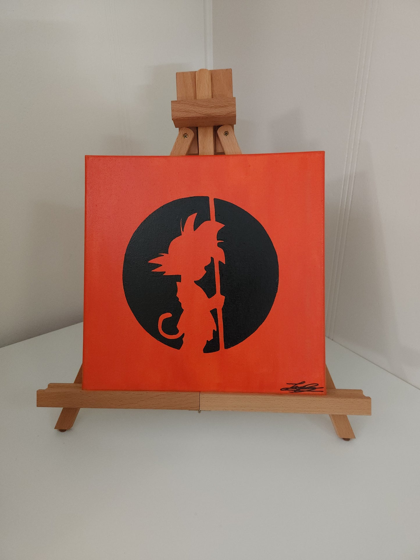 Kid Goku Handmade Acrylic Anime Painting