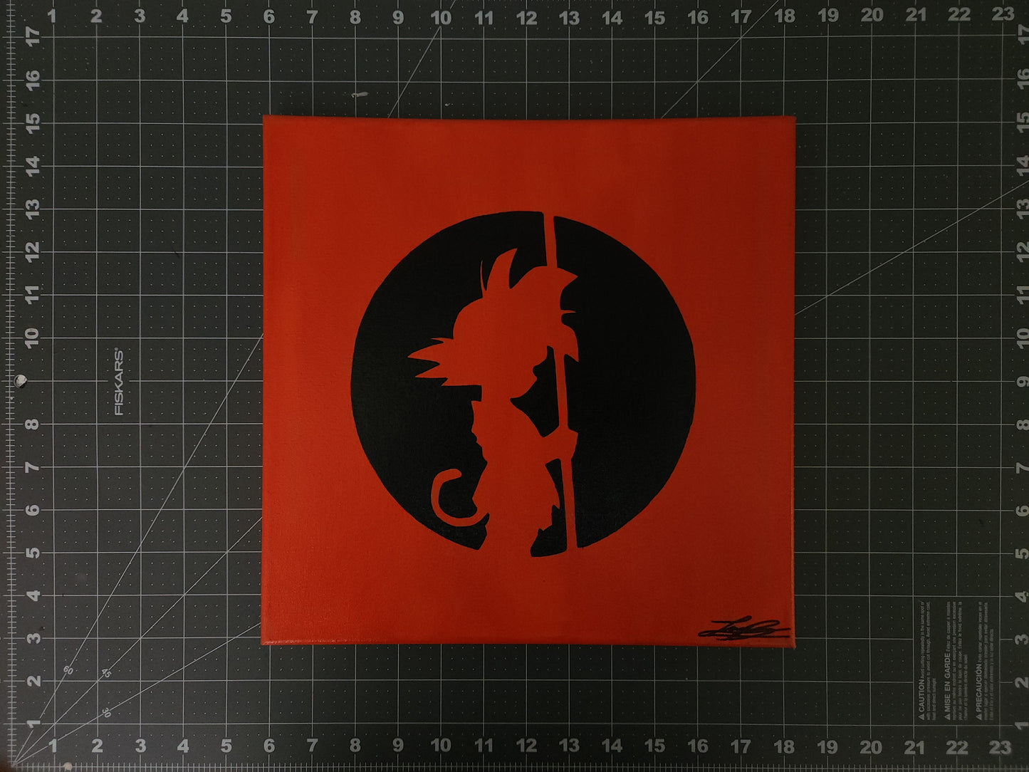 Kid Goku Handmade Acrylic Anime Painting