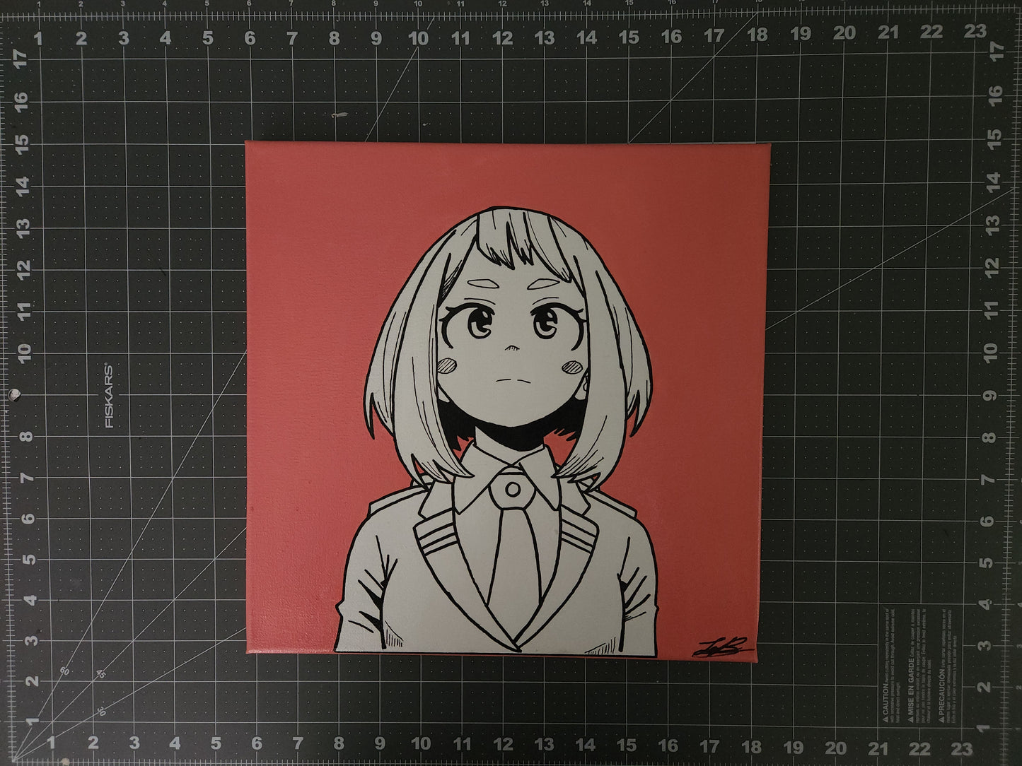 Ochako Uraraka Handmade Acrylic Anime Painting