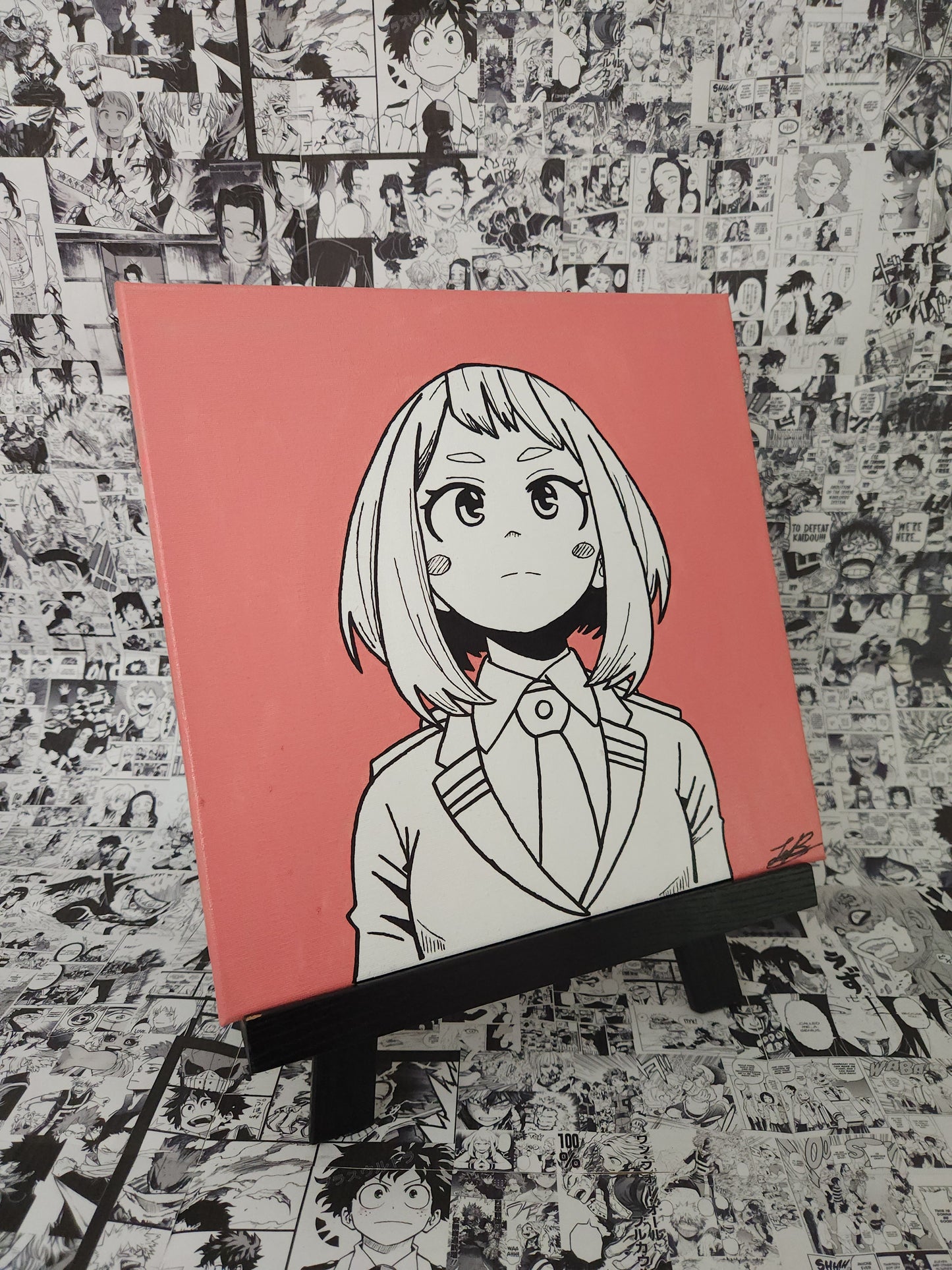 Ochako Uraraka Handmade Acrylic Anime Painting