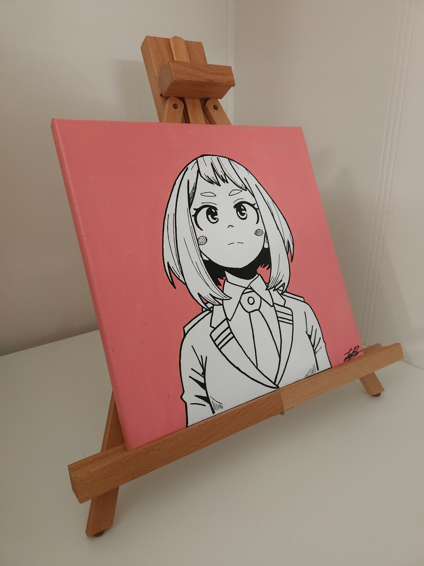 Ochako Uraraka Handmade Acrylic Anime Painting