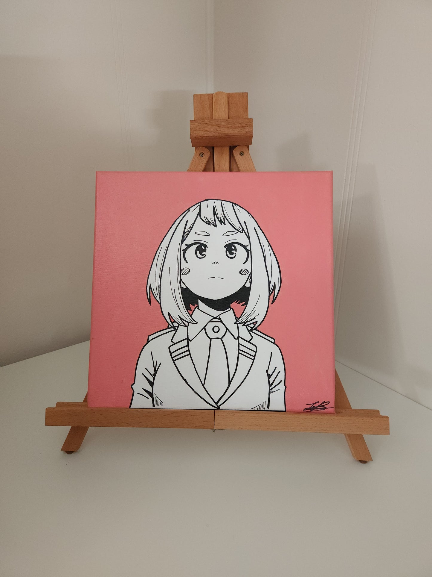 Ochako Uraraka Handmade Acrylic Anime Painting
