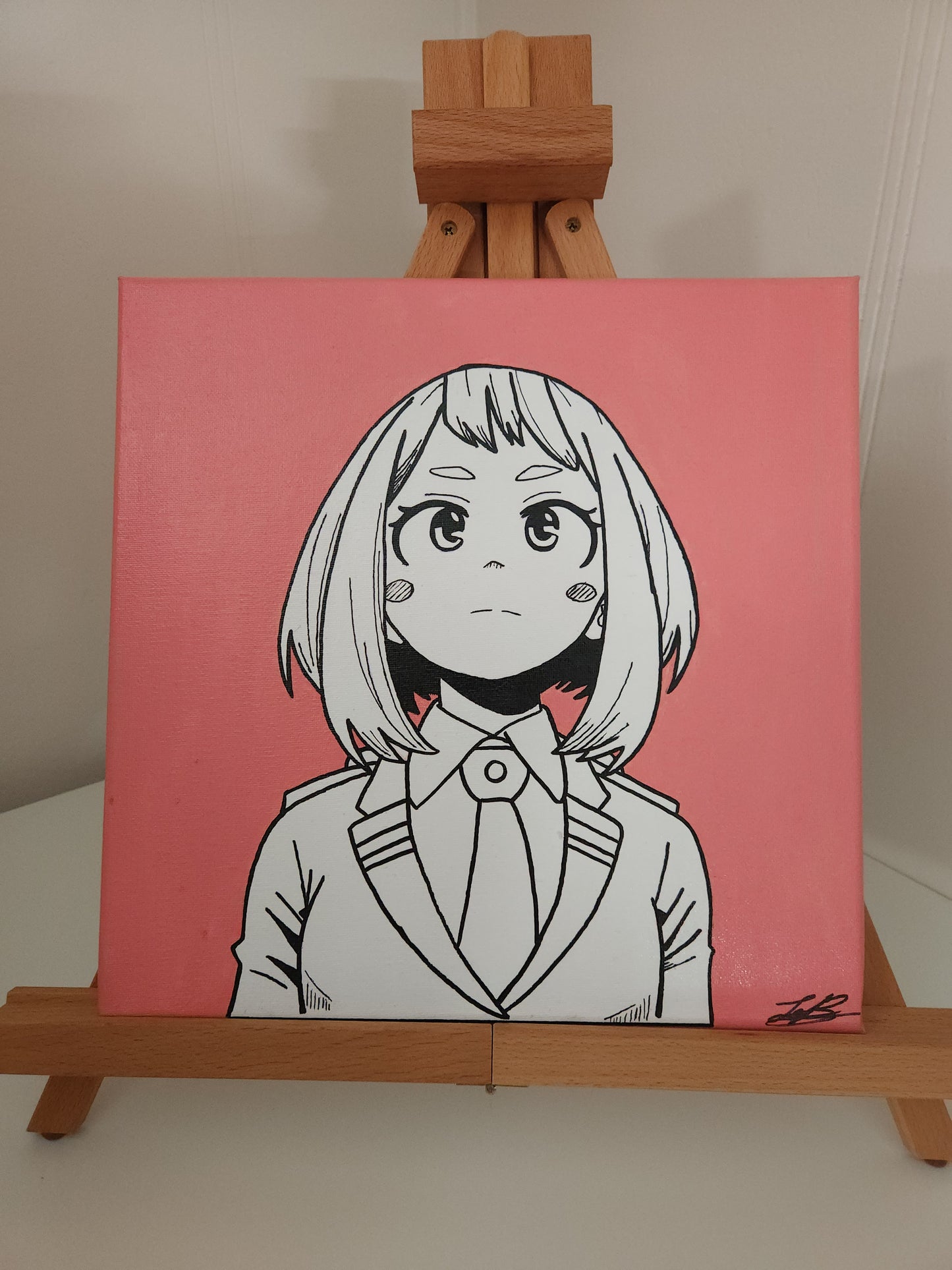 Ochako Uraraka Handmade Acrylic Anime Painting