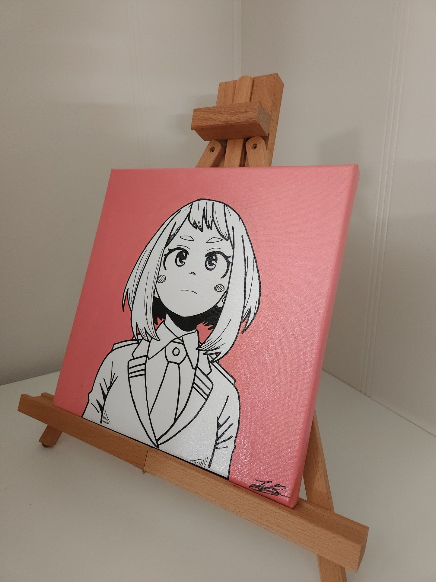 Ochako Uraraka Handmade Acrylic Anime Painting