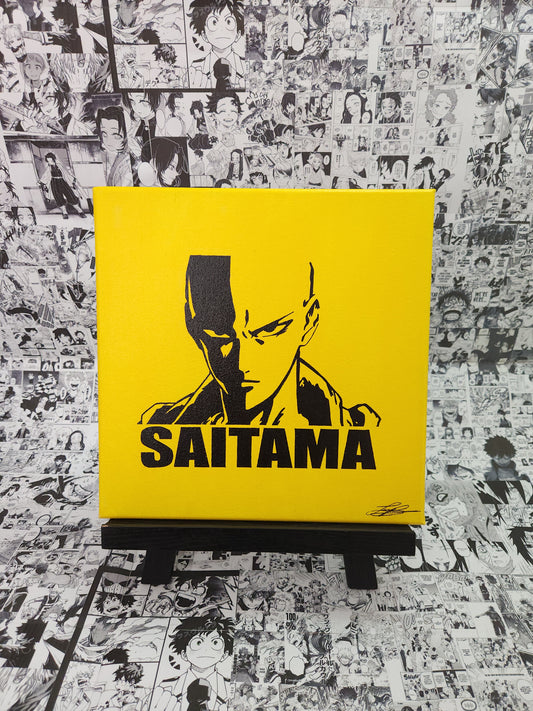 Saitama Handmade Acrylic Anime Painting