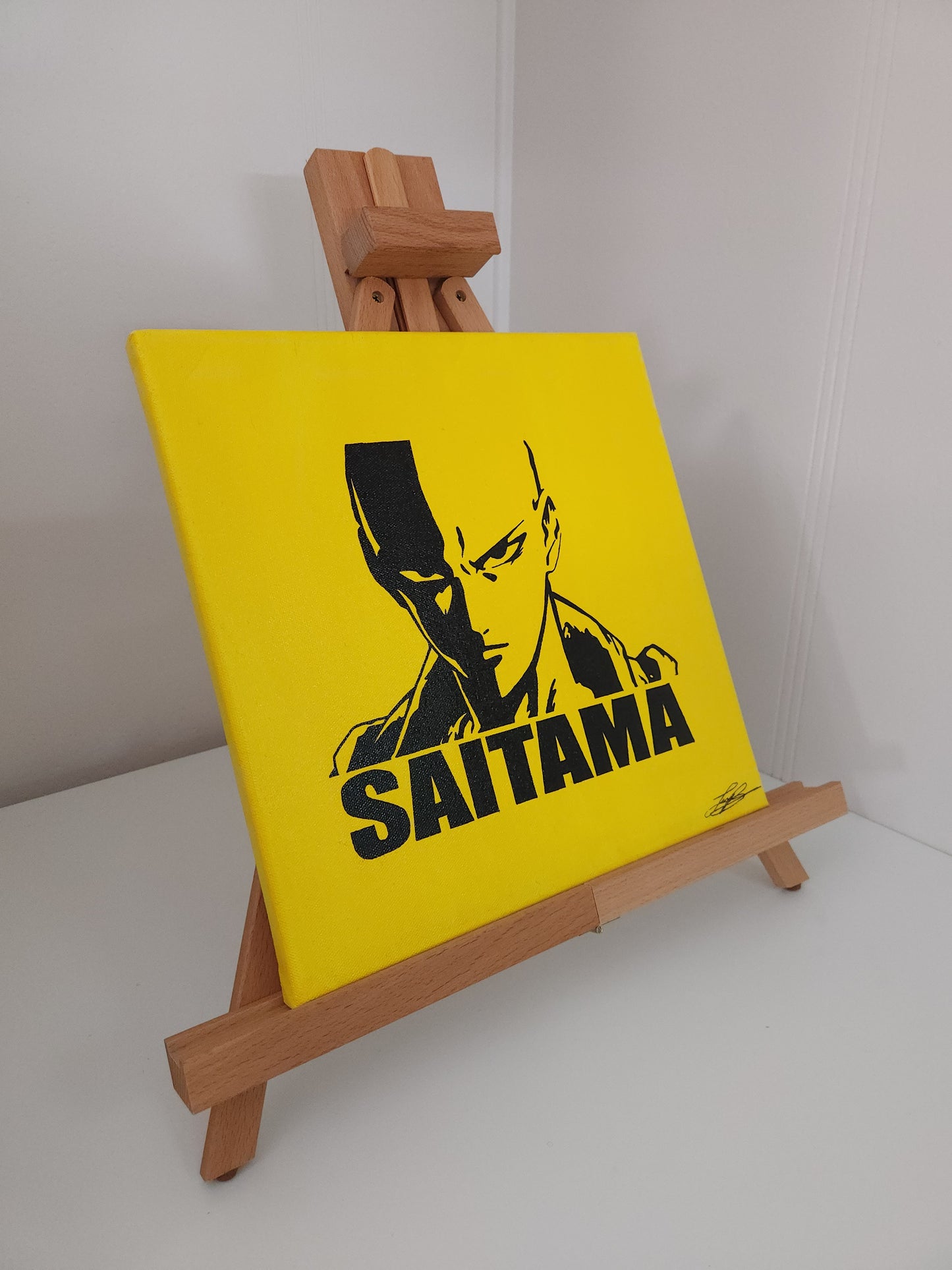 Saitama Handmade Acrylic Anime Painting