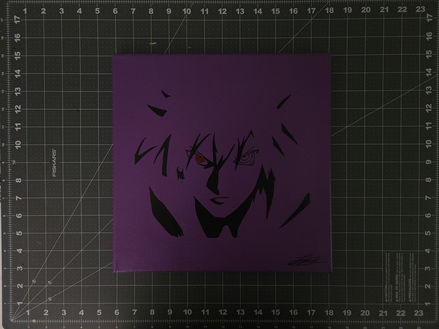 Sasuke Uchiha Handmade Acrylic Anime Painting