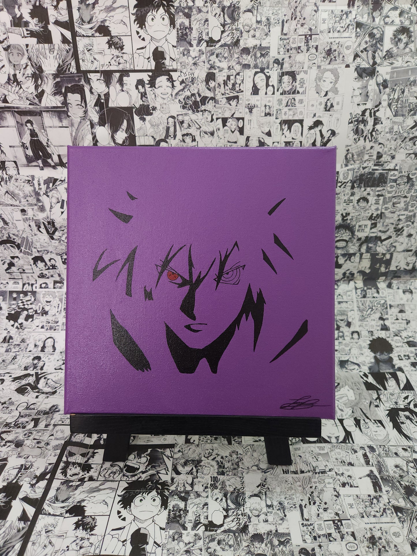 Sasuke Uchiha Handmade Acrylic Anime Painting