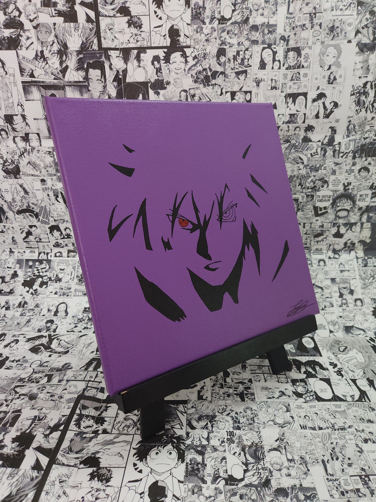 Sasuke Uchiha Handmade Acrylic Anime Painting