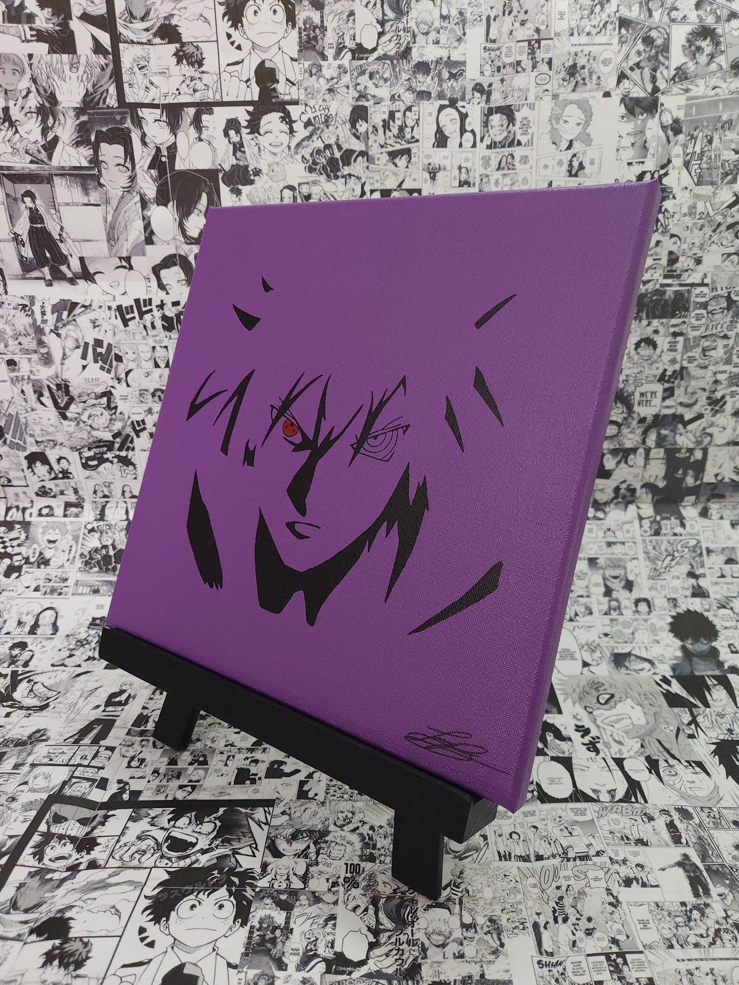 Sasuke Uchiha Handmade Acrylic Anime Painting