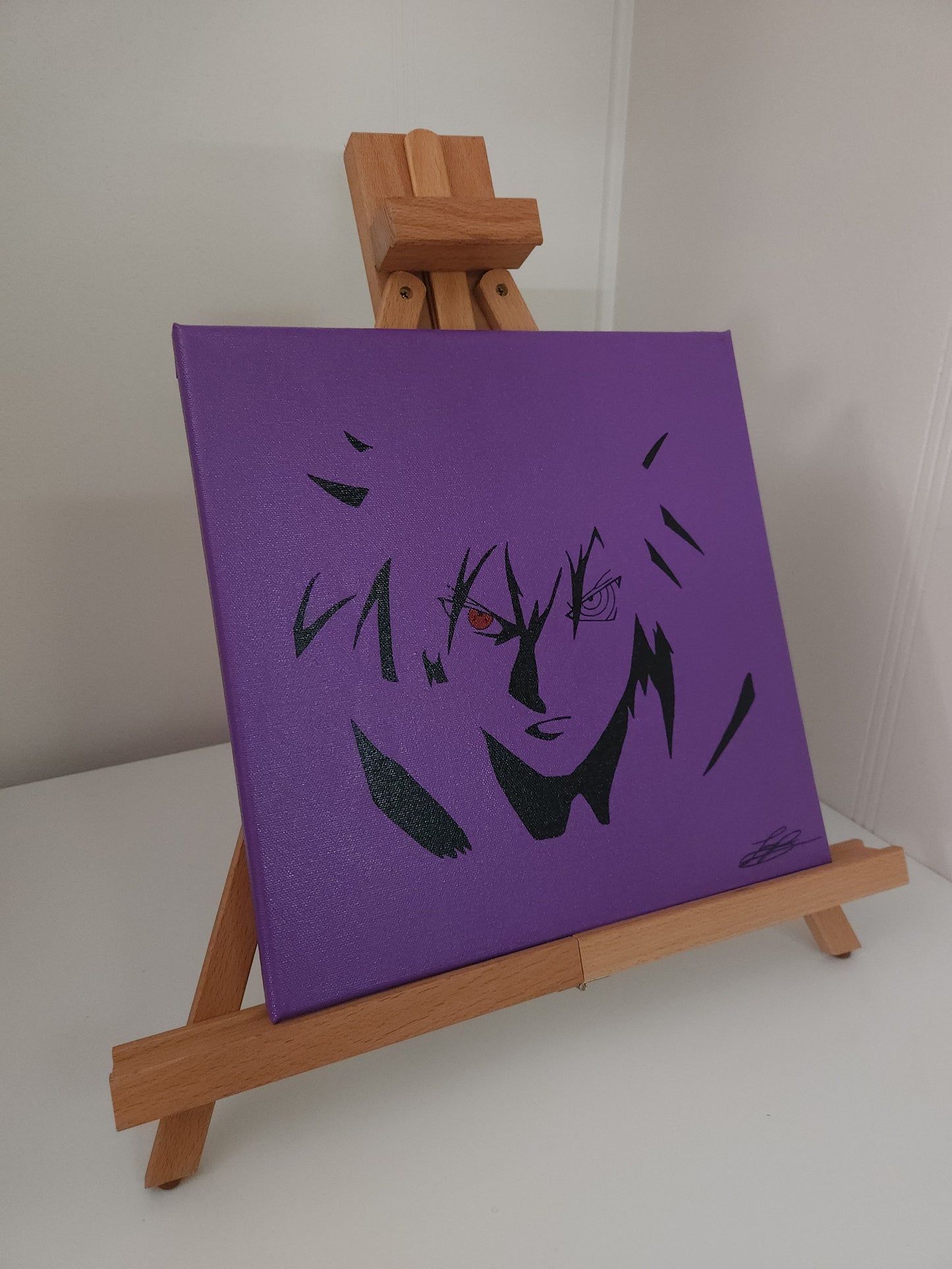 Sasuke Uchiha Handmade Acrylic Anime Painting