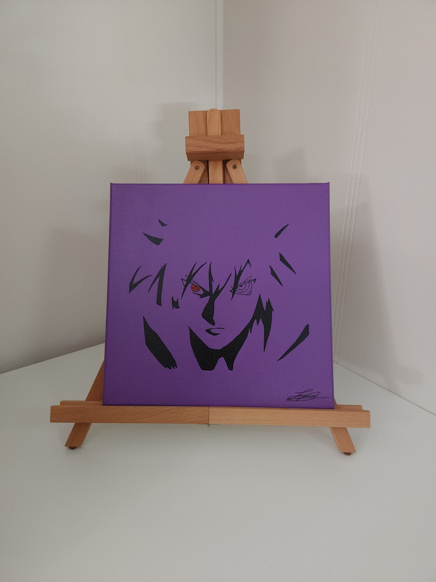 Sasuke Uchiha Handmade Acrylic Anime Painting
