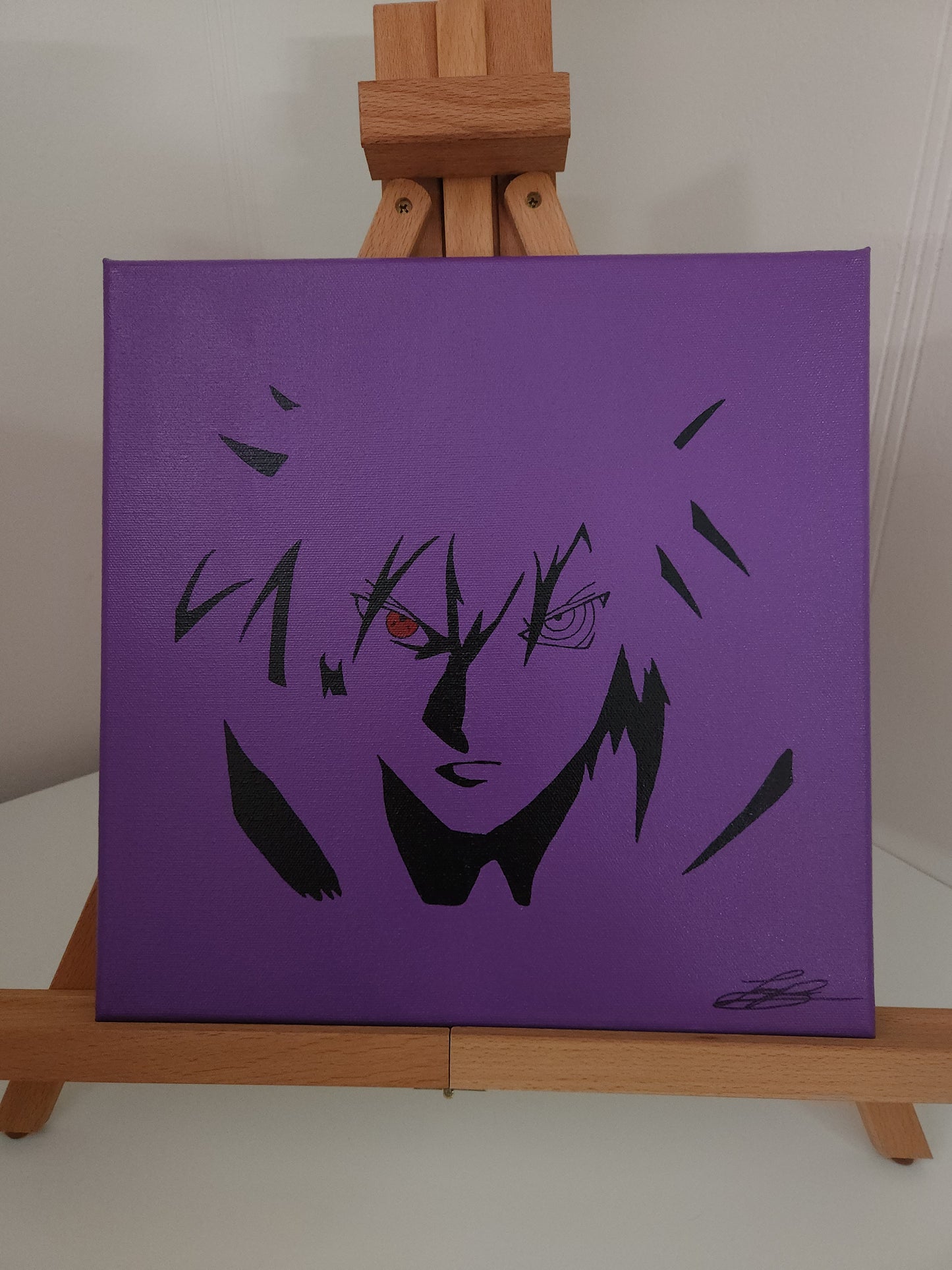 Sasuke Uchiha Handmade Acrylic Anime Painting