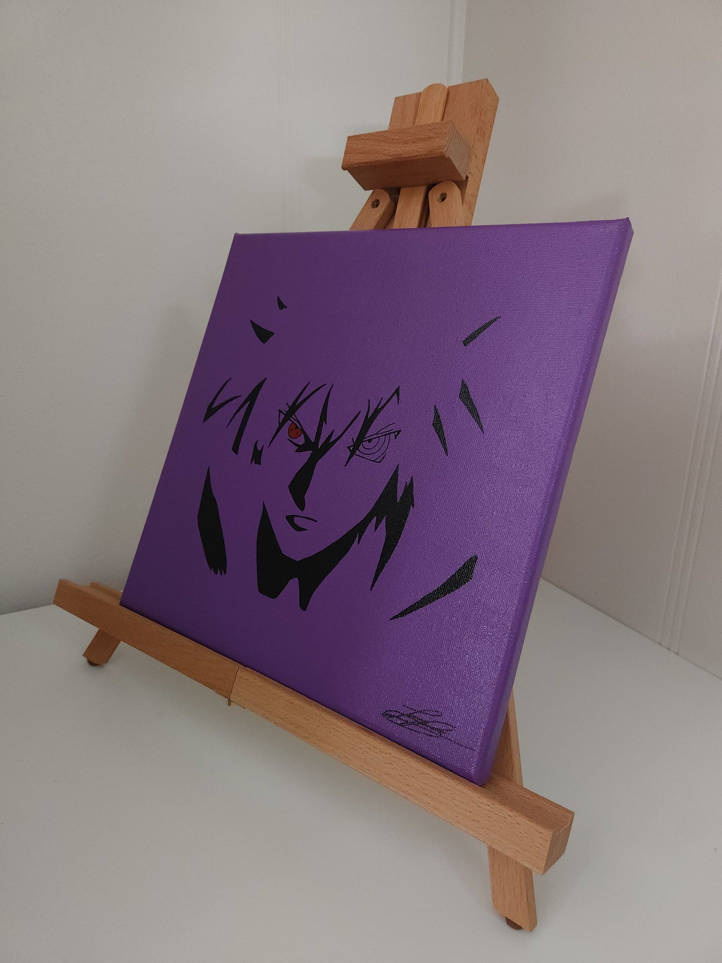 Sasuke Uchiha Handmade Acrylic Anime Painting