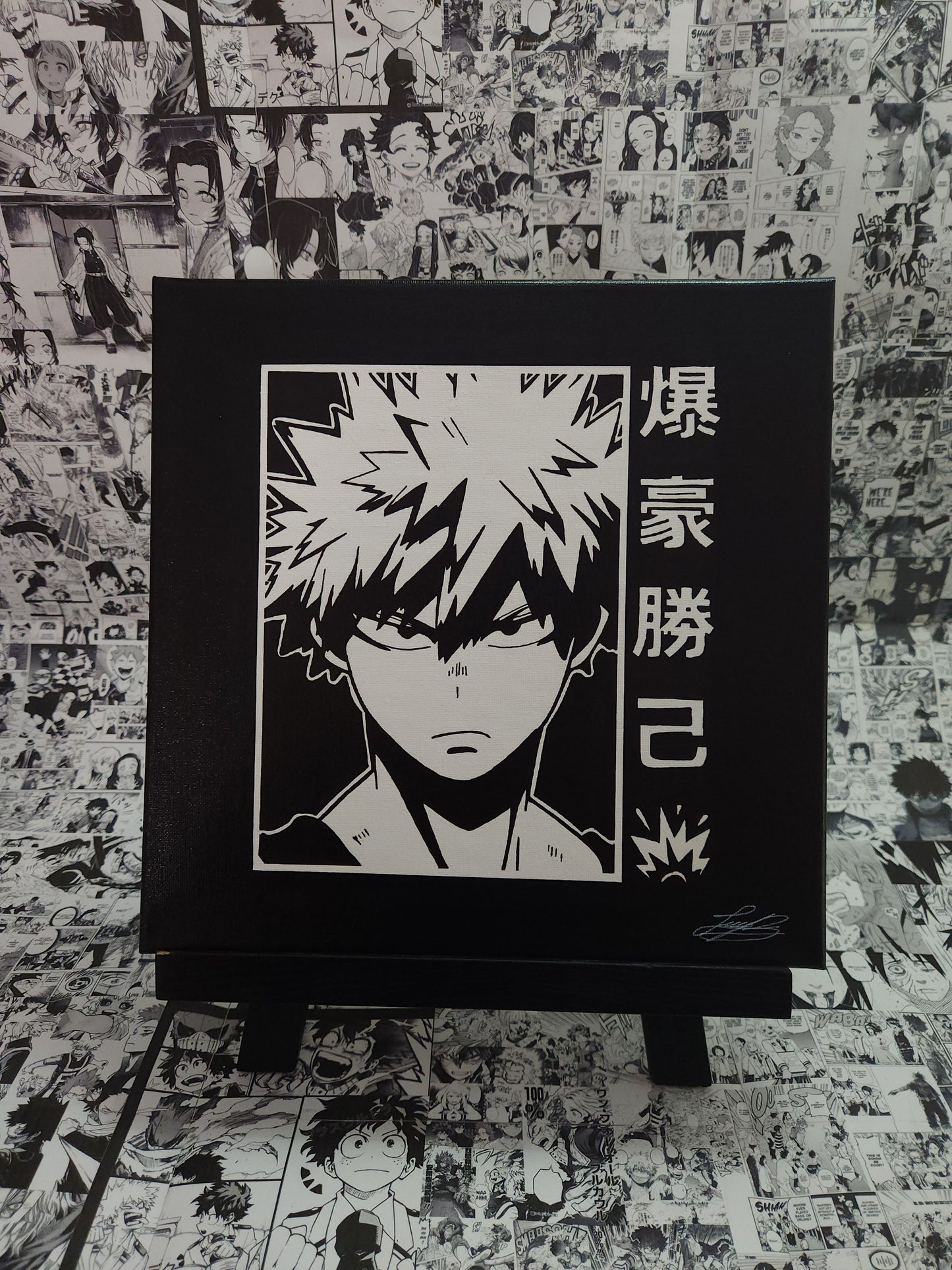 Katsuki Bakugo Handmade Acrylic Anime Painting
