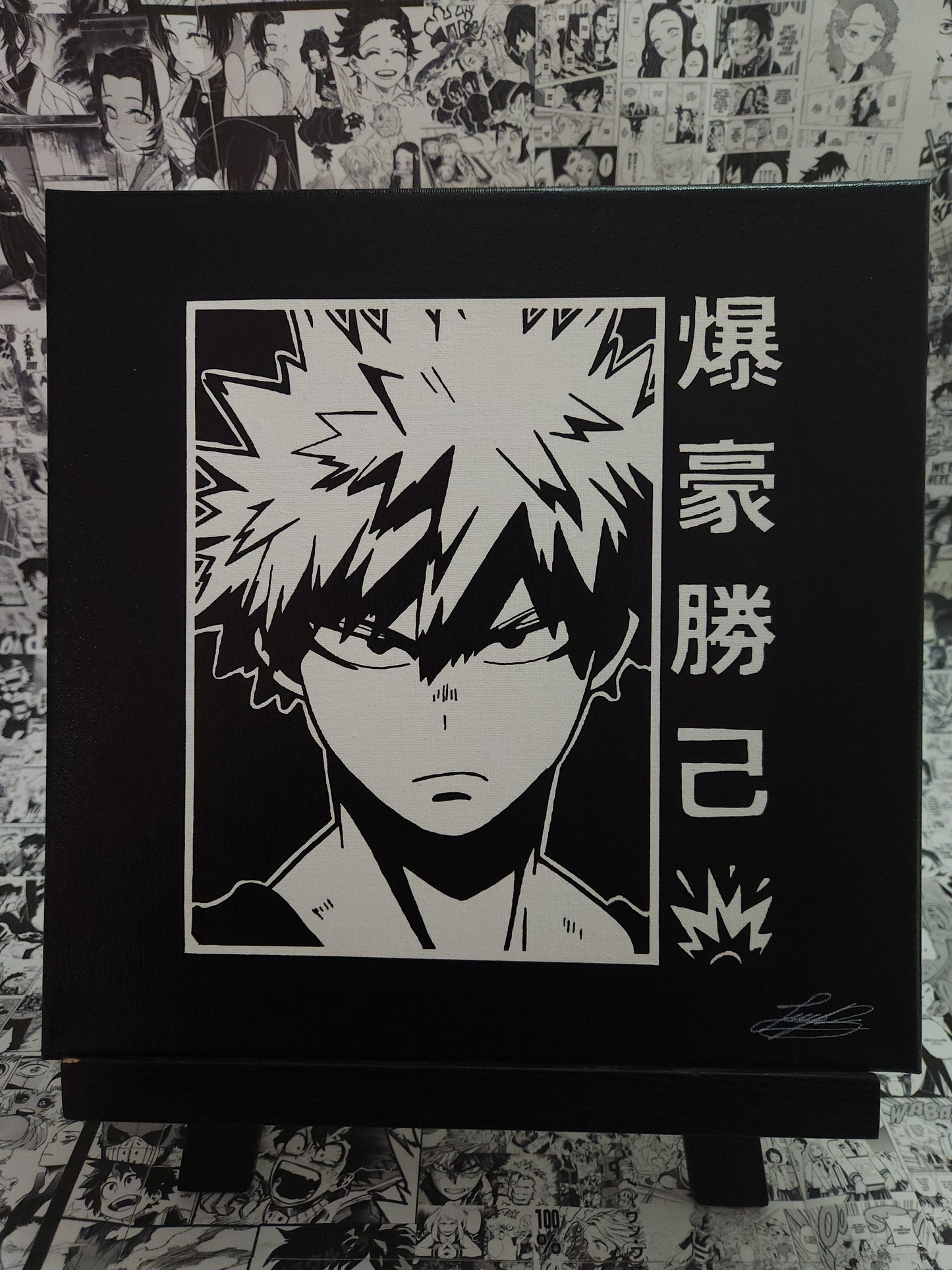 Katsuki Bakugo Handmade Acrylic Anime Painting