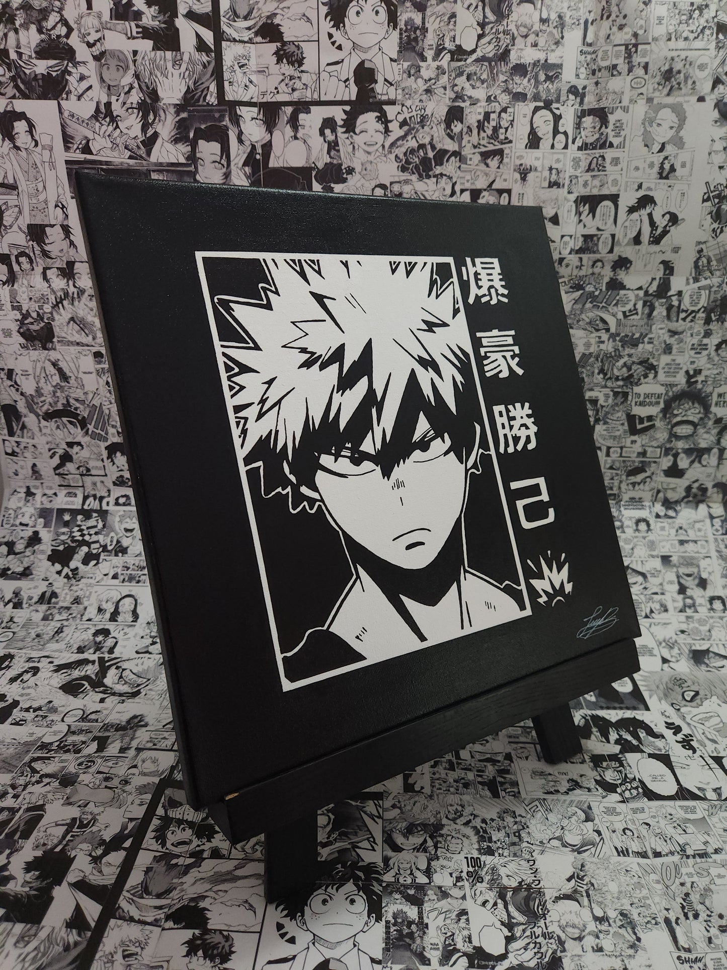 Katsuki Bakugo Handmade Acrylic Anime Painting