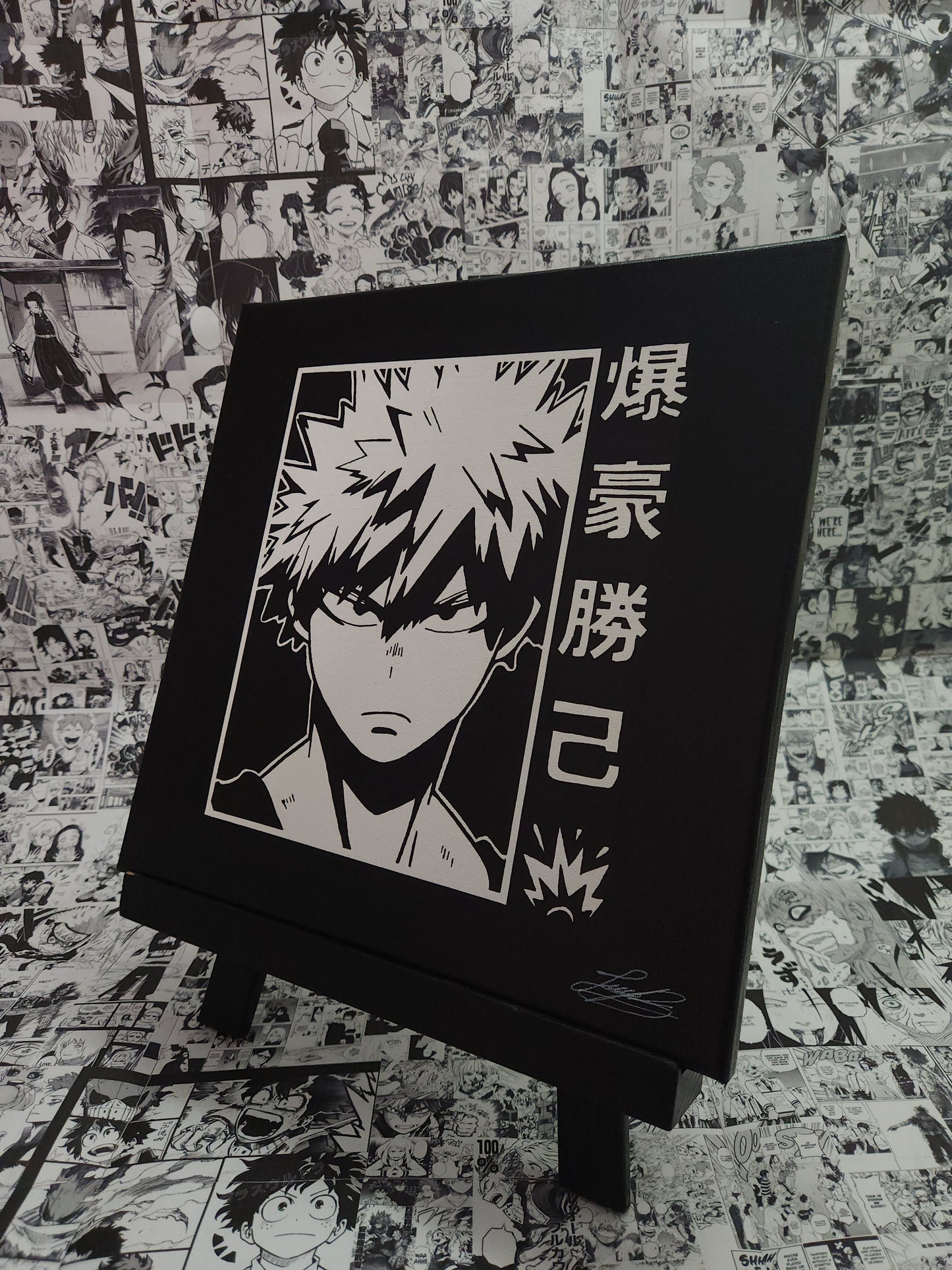Katsuki Bakugo Handmade Acrylic Anime Painting
