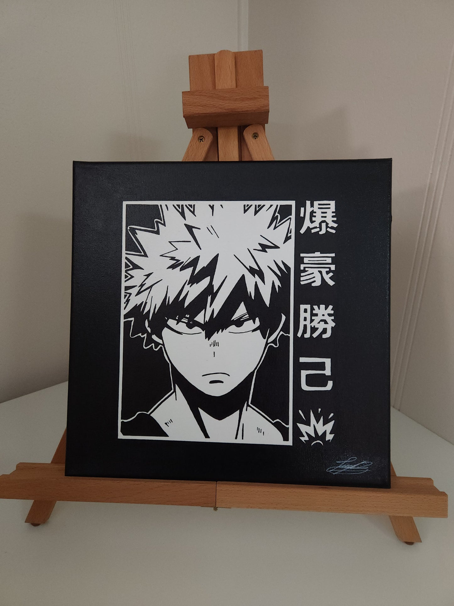 Katsuki Bakugo Handmade Acrylic Anime Painting