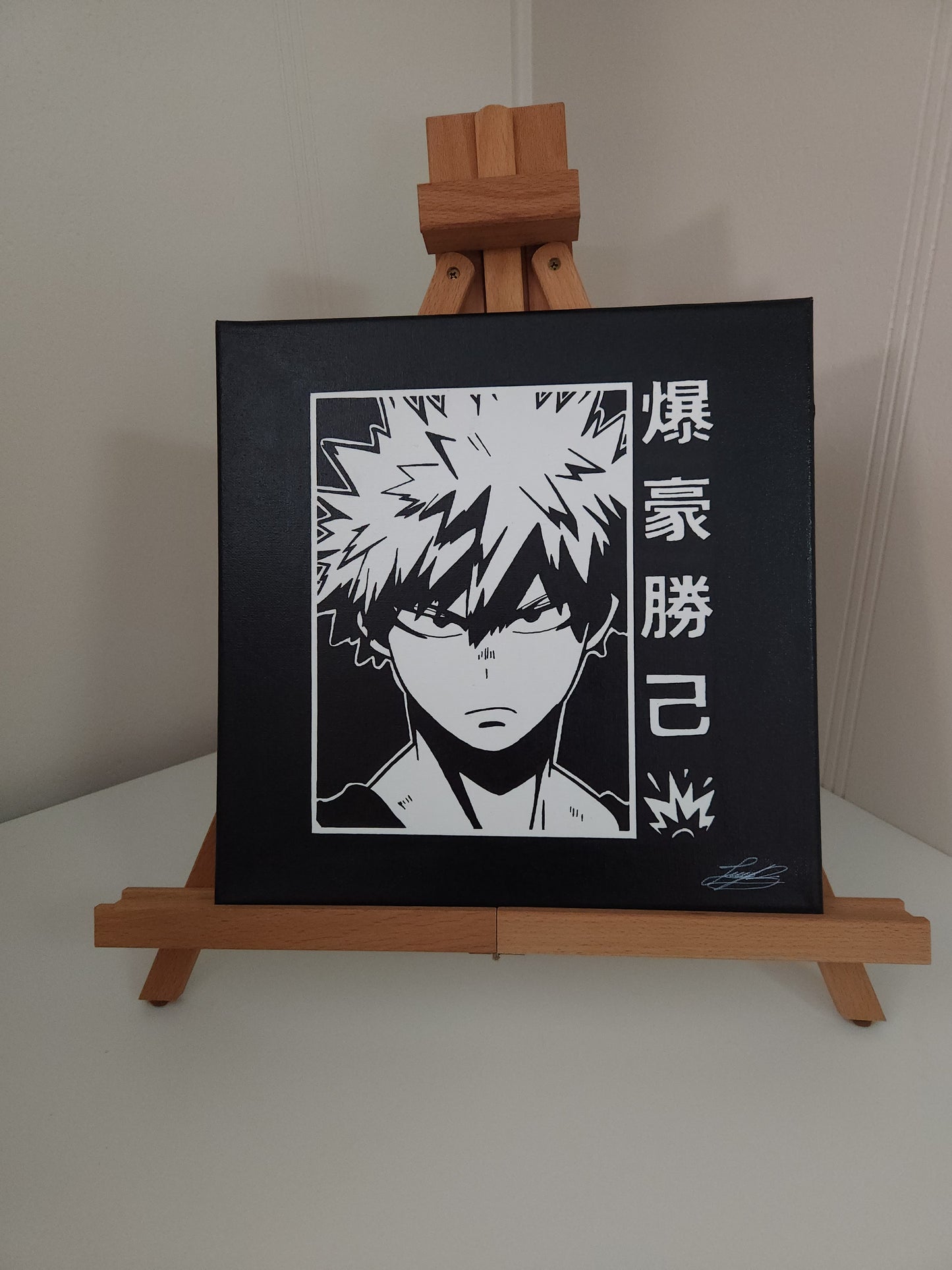 Katsuki Bakugo Handmade Acrylic Anime Painting