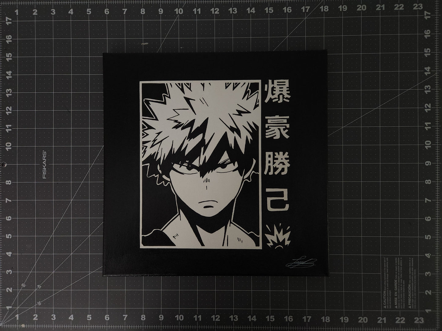 Katsuki Bakugo Handmade Acrylic Anime Painting