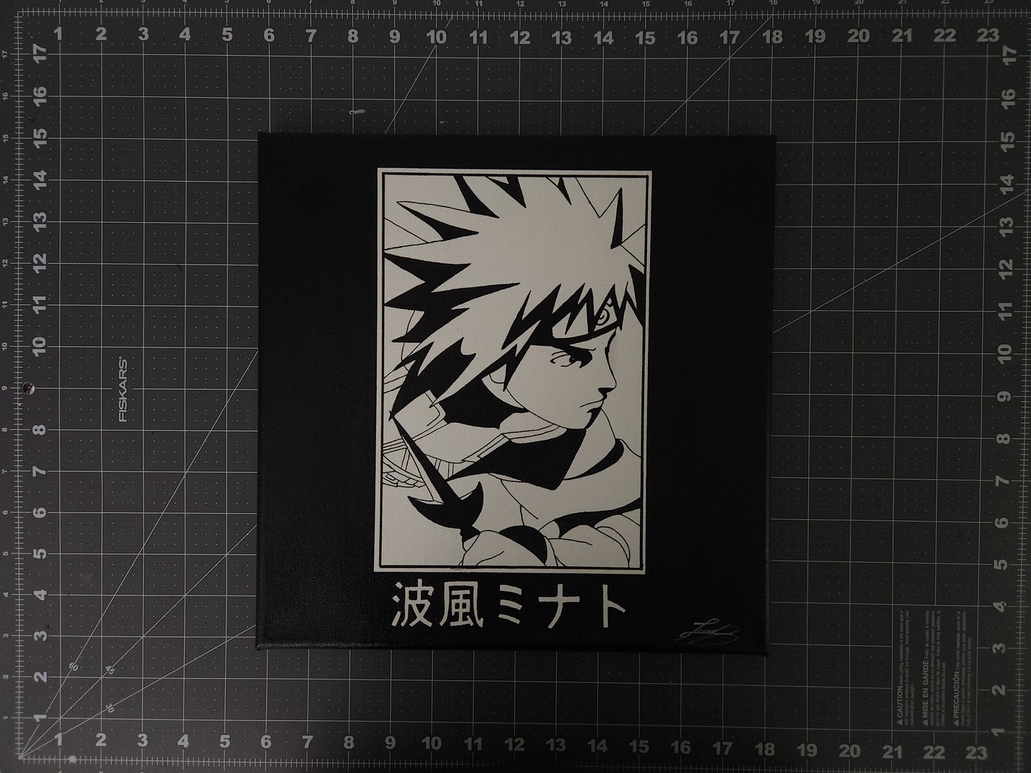 Minato Namikaze Handmade Acrylic Anime Painting