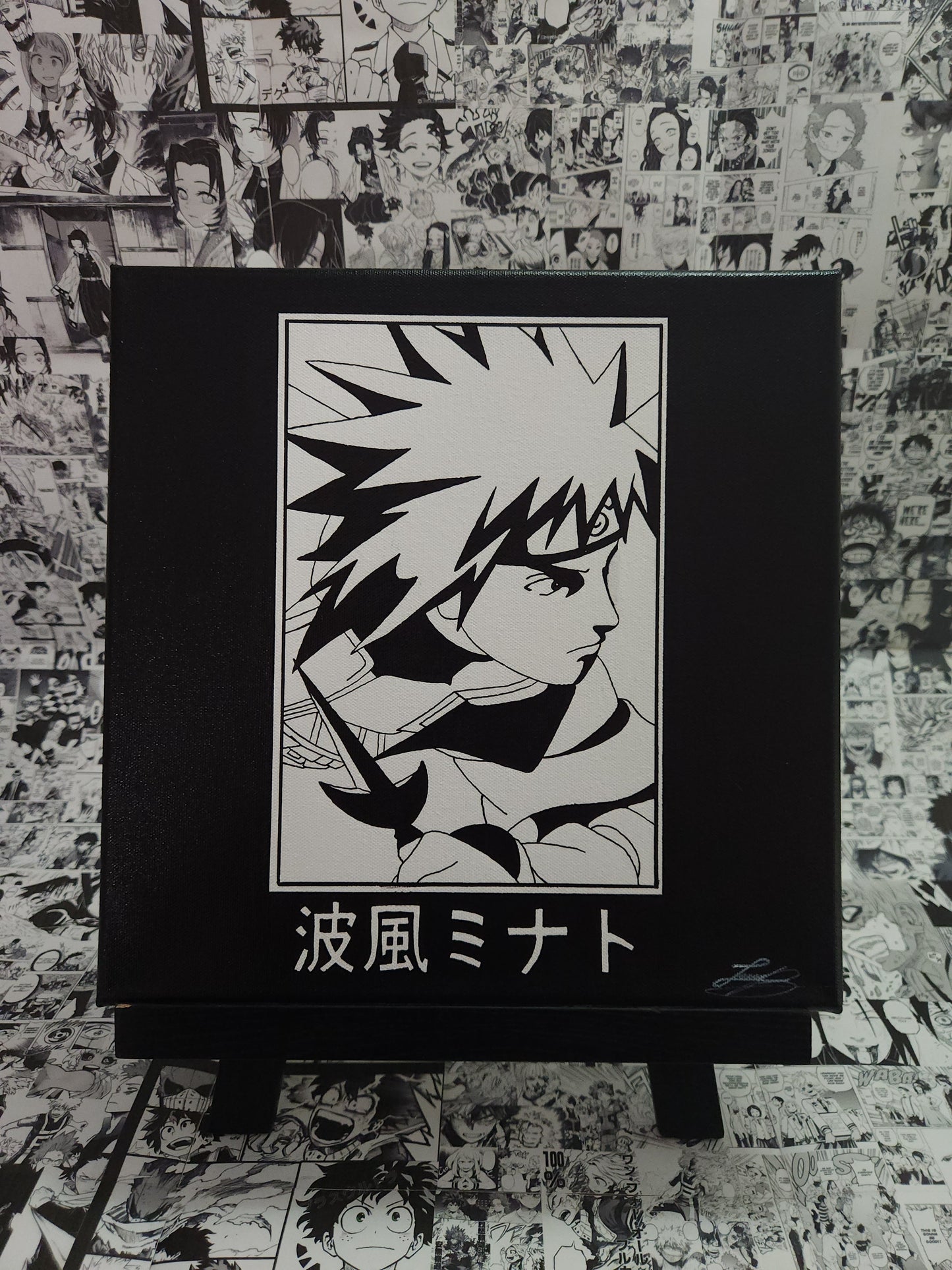 Minato Namikaze Handmade Acrylic Anime Painting