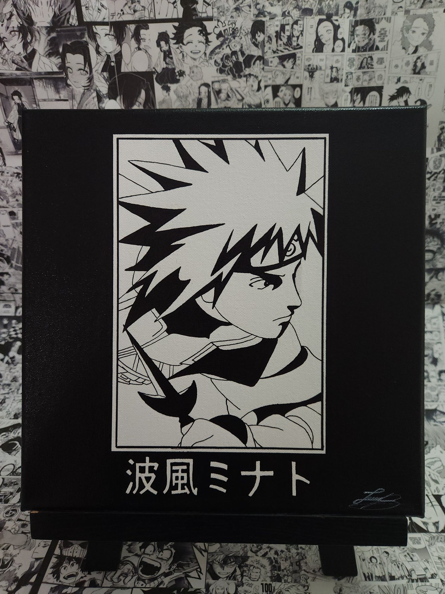 Minato Namikaze Handmade Acrylic Anime Painting