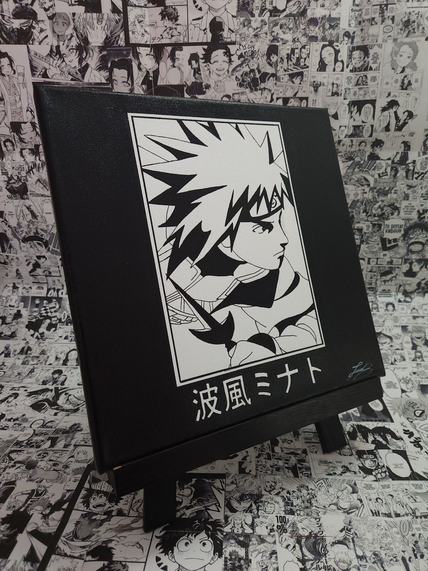 Minato Namikaze Handmade Acrylic Anime Painting