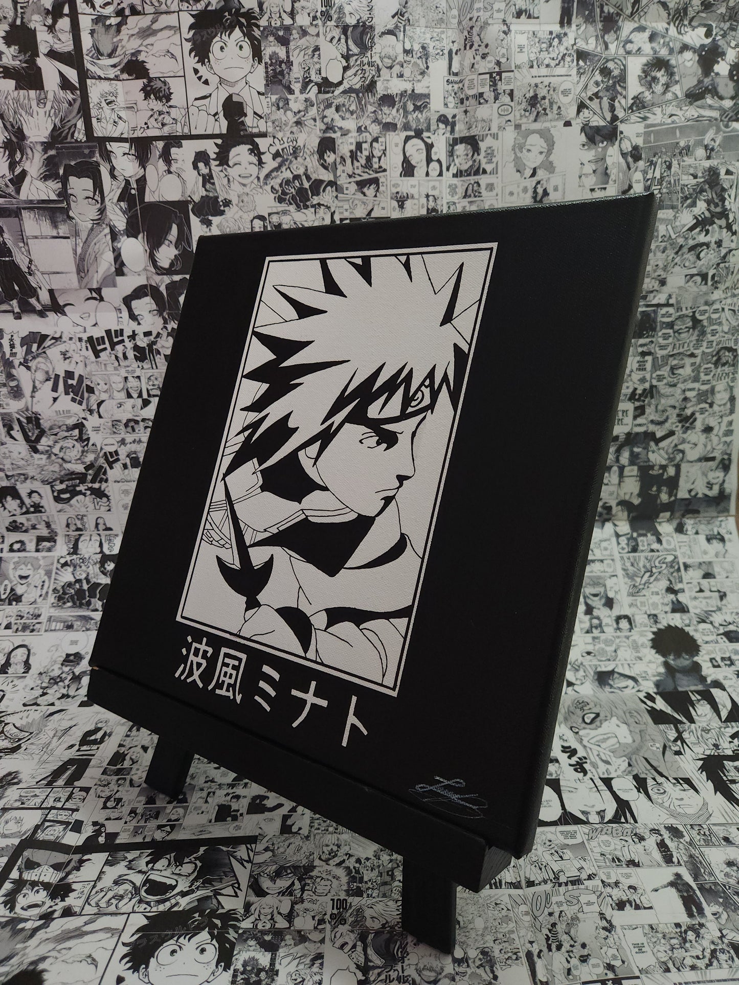 Minato Namikaze Handmade Acrylic Anime Painting