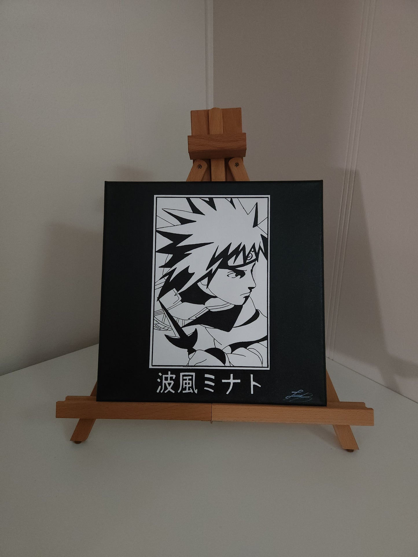 Minato Namikaze Handmade Acrylic Anime Painting