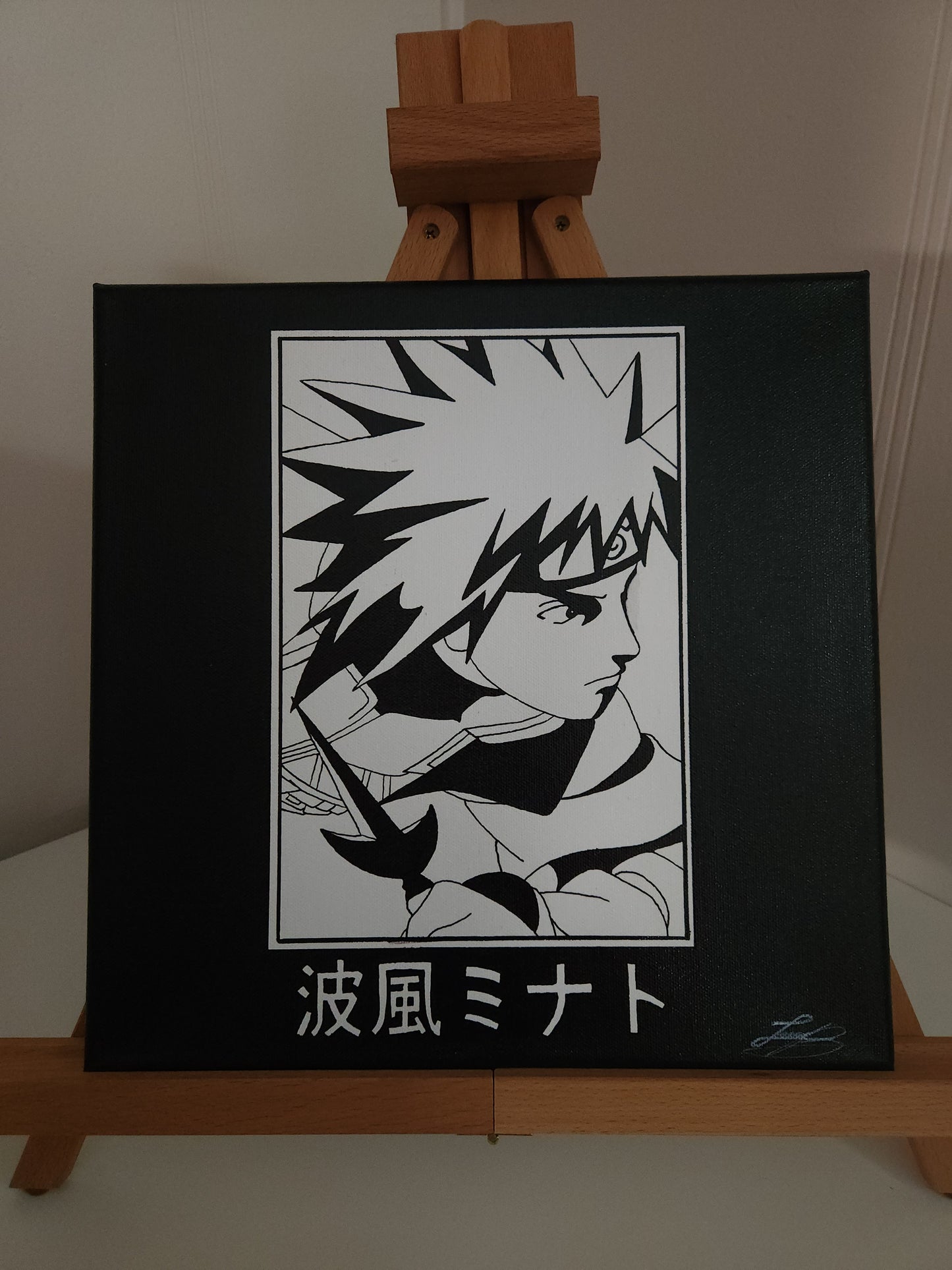 Minato Namikaze Handmade Acrylic Anime Painting