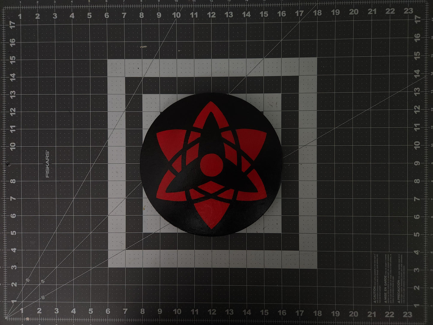 Sasuke Uchiha Eternal Mangekyo Sharingan Handmade Acrylic Anime Painting