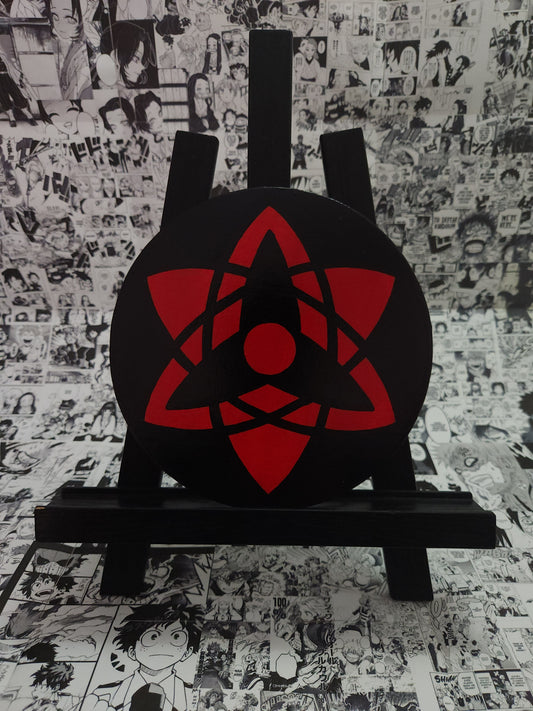 Sasuke Uchiha Eternal Mangekyo Sharingan Handmade Acrylic Anime Painting