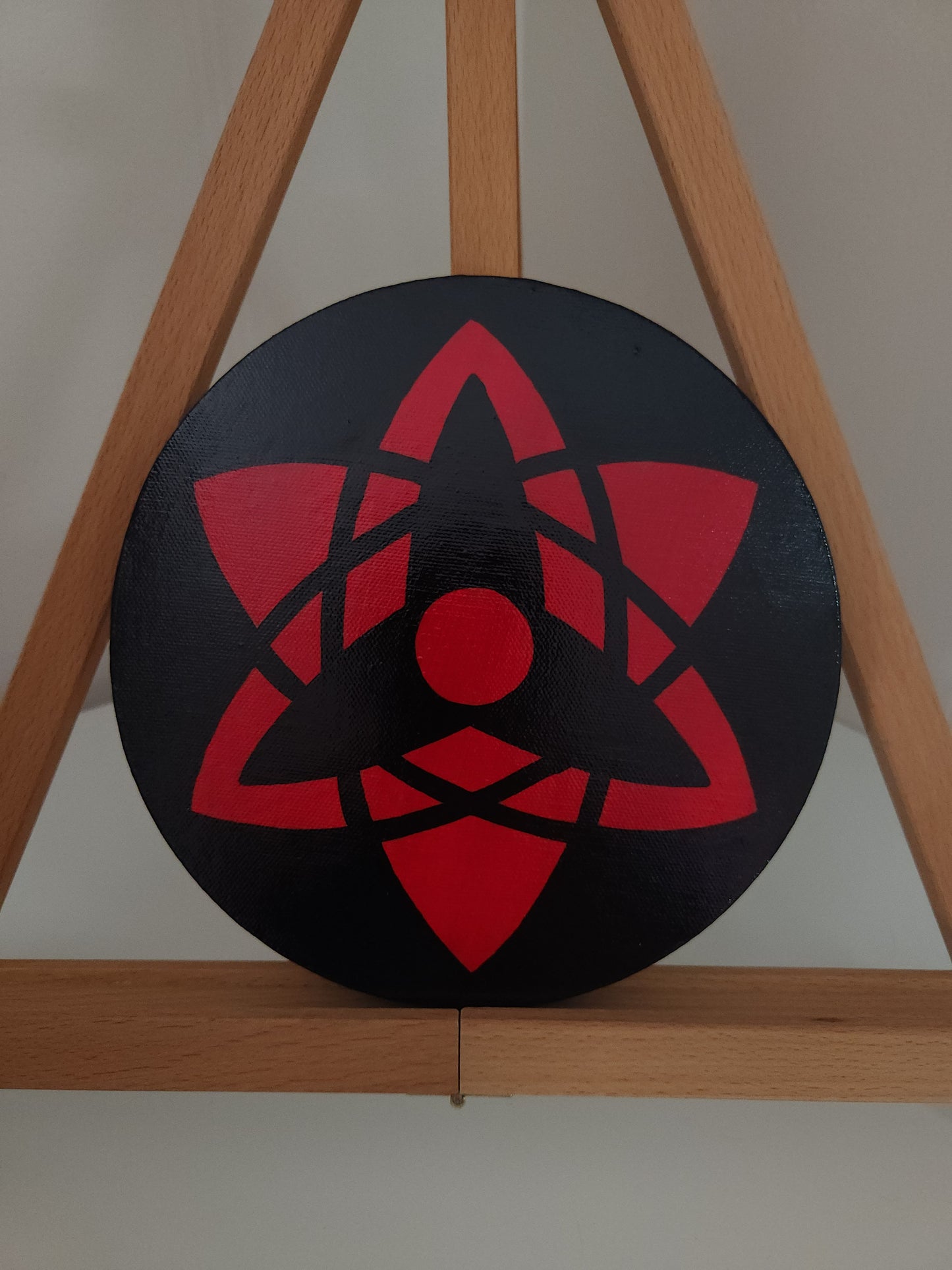 Sasuke Uchiha Eternal Mangekyo Sharingan Handmade Acrylic Anime Painting