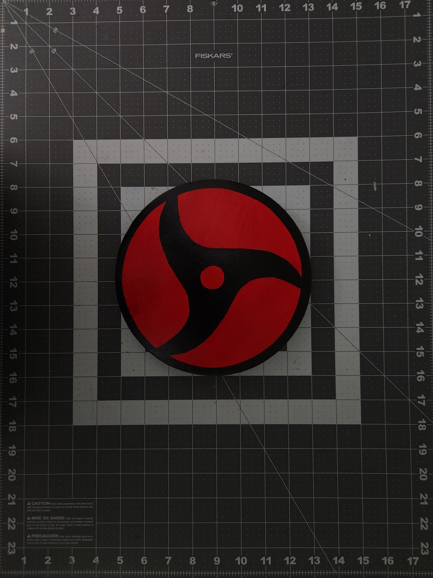 Itachi Uchiha Mangekyo Sharingan Handmade Acrylic Anime Painting