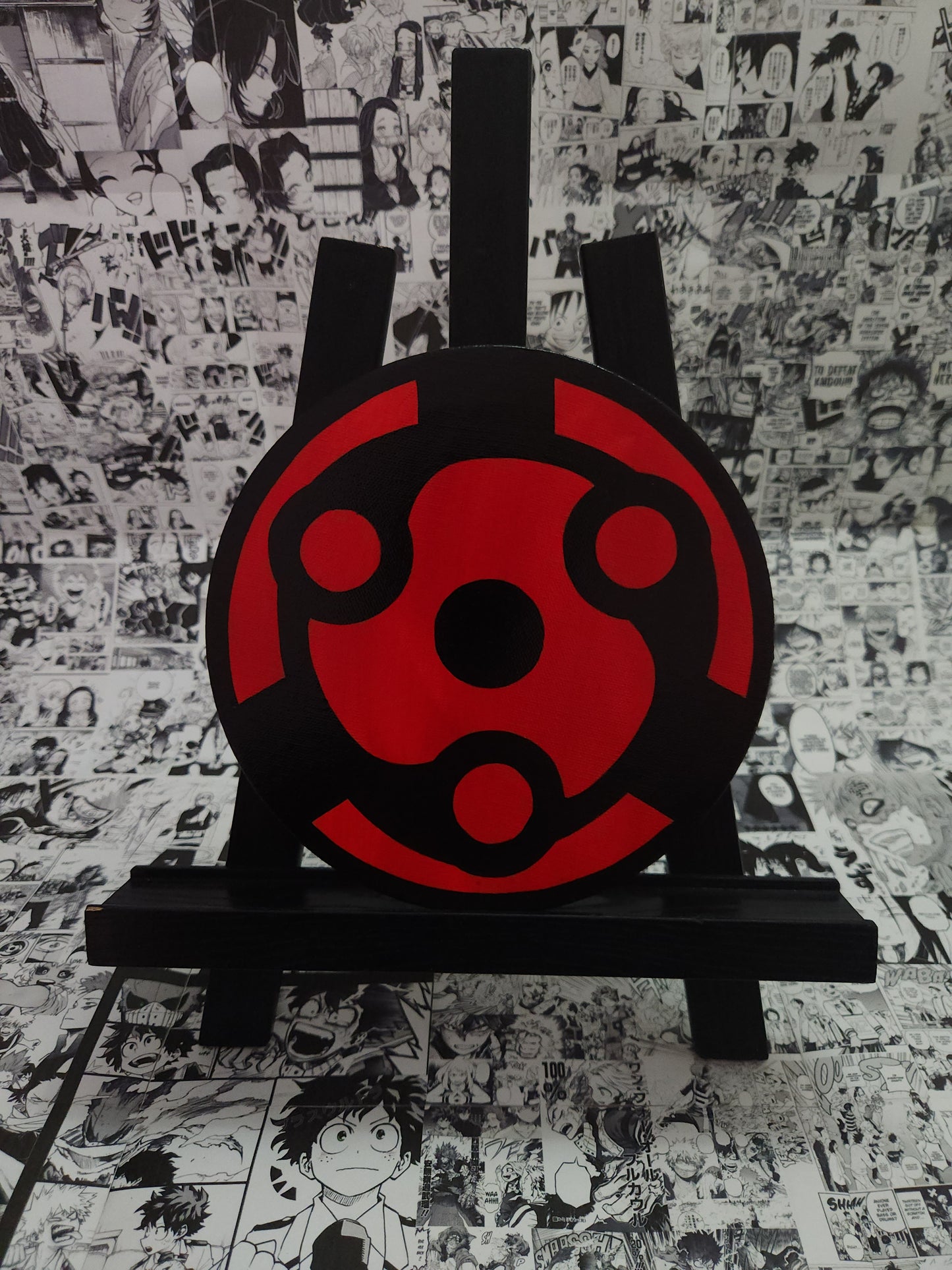 Madara Uchiha Eternal Mangekyo Sharingan Handmade Acrylic Anime Painting