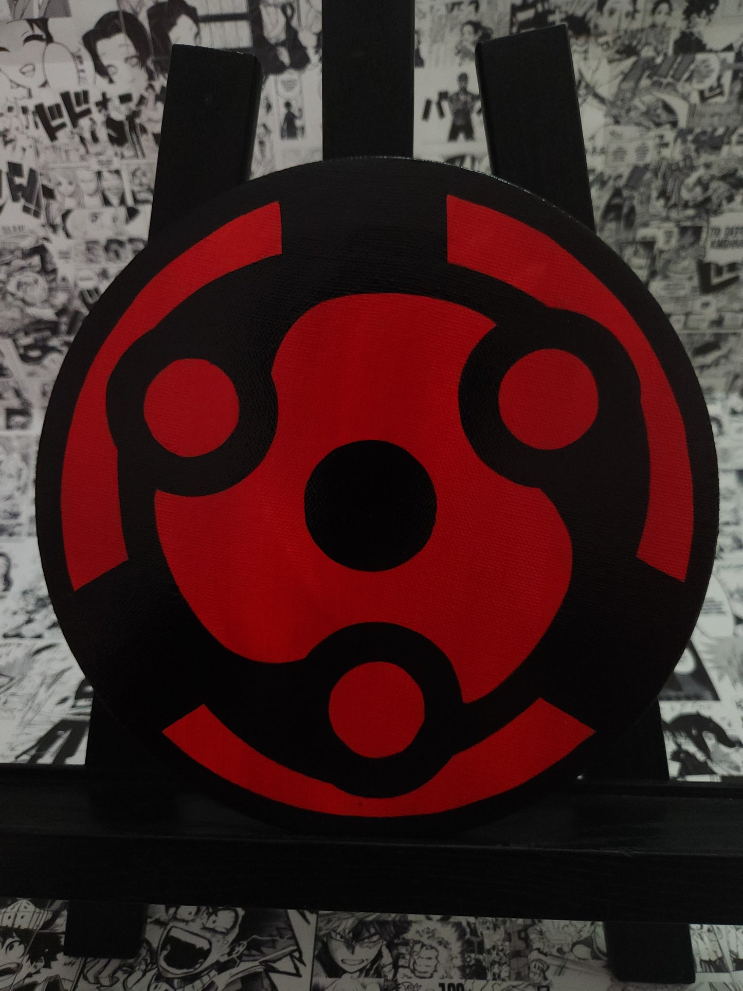 Madara Uchiha Eternal Mangekyo Sharingan Handmade Acrylic Anime Painting
