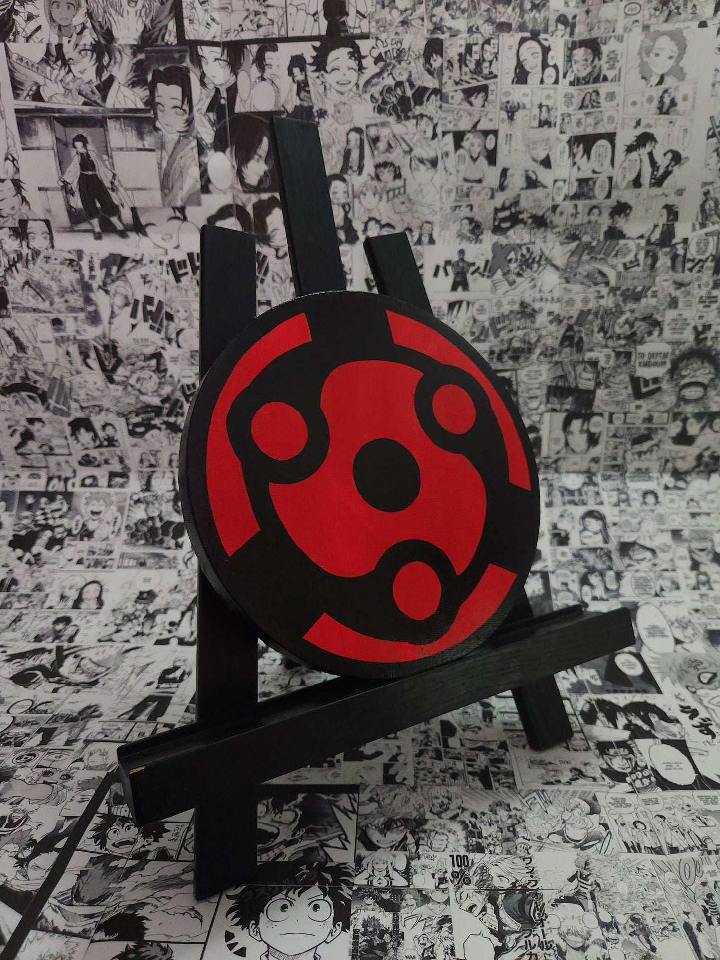 Madara Uchiha Eternal Mangekyo Sharingan Handmade Acrylic Anime Painting