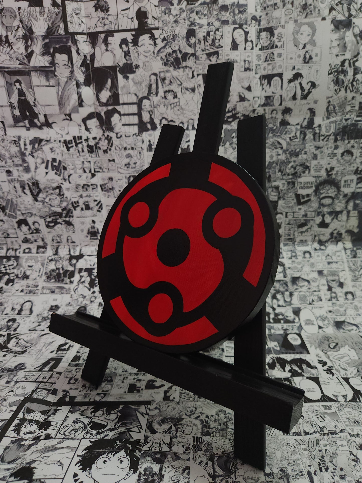 Madara Uchiha Eternal Mangekyo Sharingan Handmade Acrylic Anime Painting