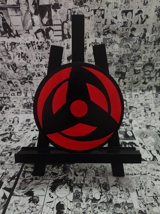 Obito Uchiha Mangekyo Sharingan Handmade Acrylic Anime Painting